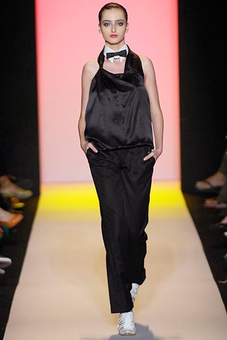 black silk sleeveless high-neck relaxed draped top