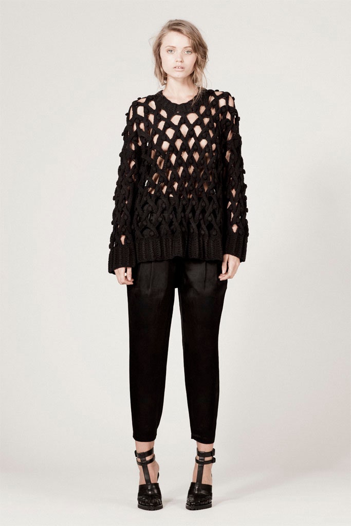 black silk relaxed straight-leg pants