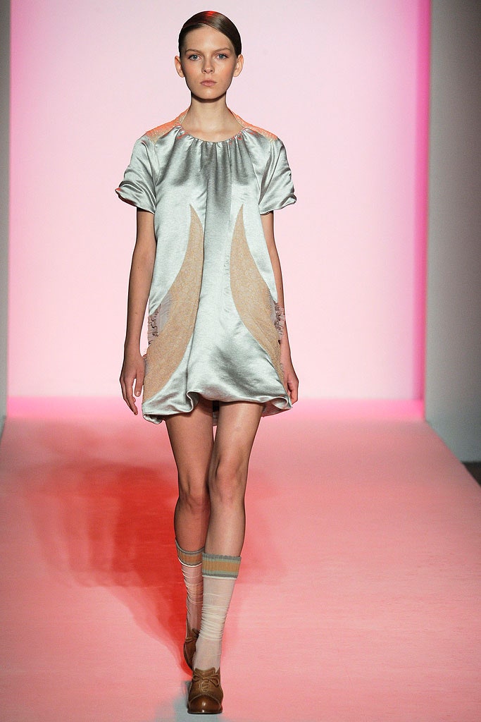 silver silk relaxed dress