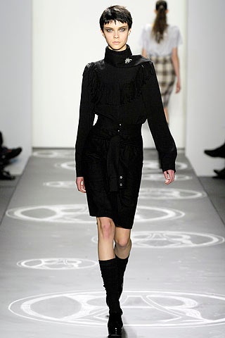 black fitted turtleneck dress