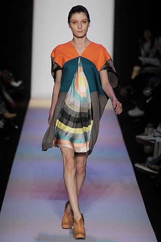 color-blocked sleeveless dress