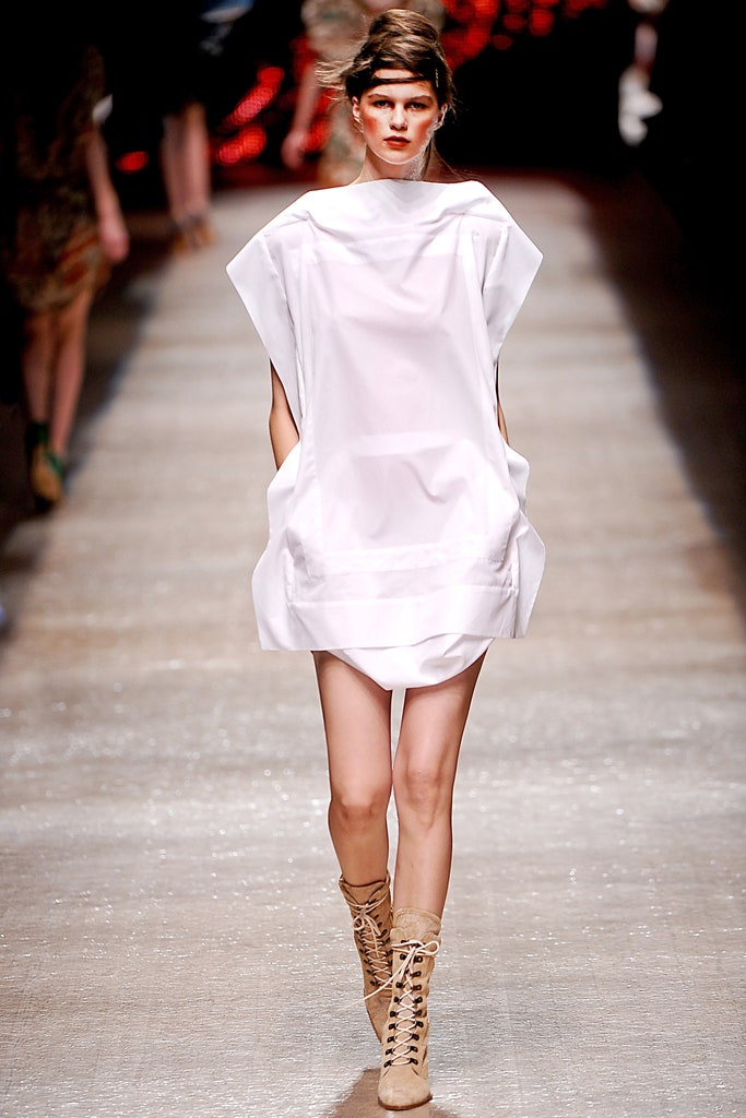 white relaxed sleeveless dress