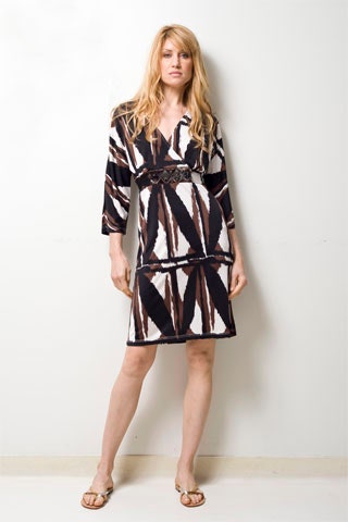 printed fitted dress