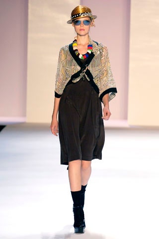 multi silk long-sleeve collared relaxed layered blouse