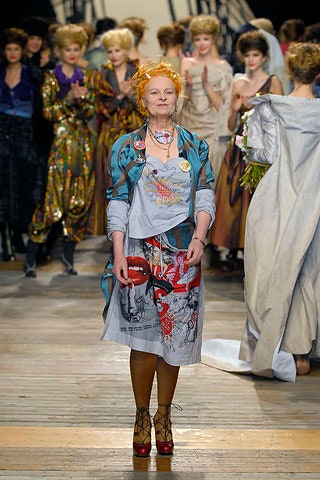 gray printed midi dress with oversized blue jacket