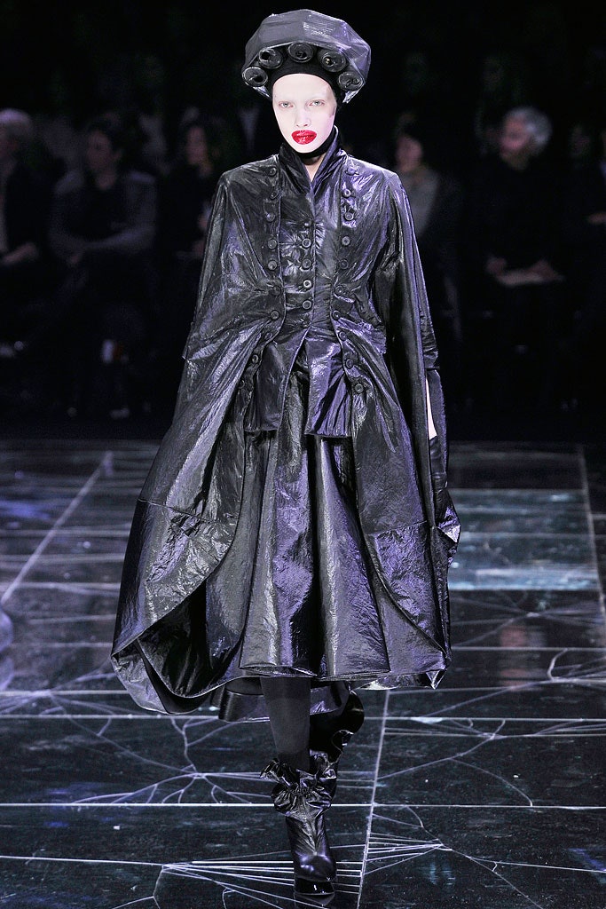 black silk cape and dress