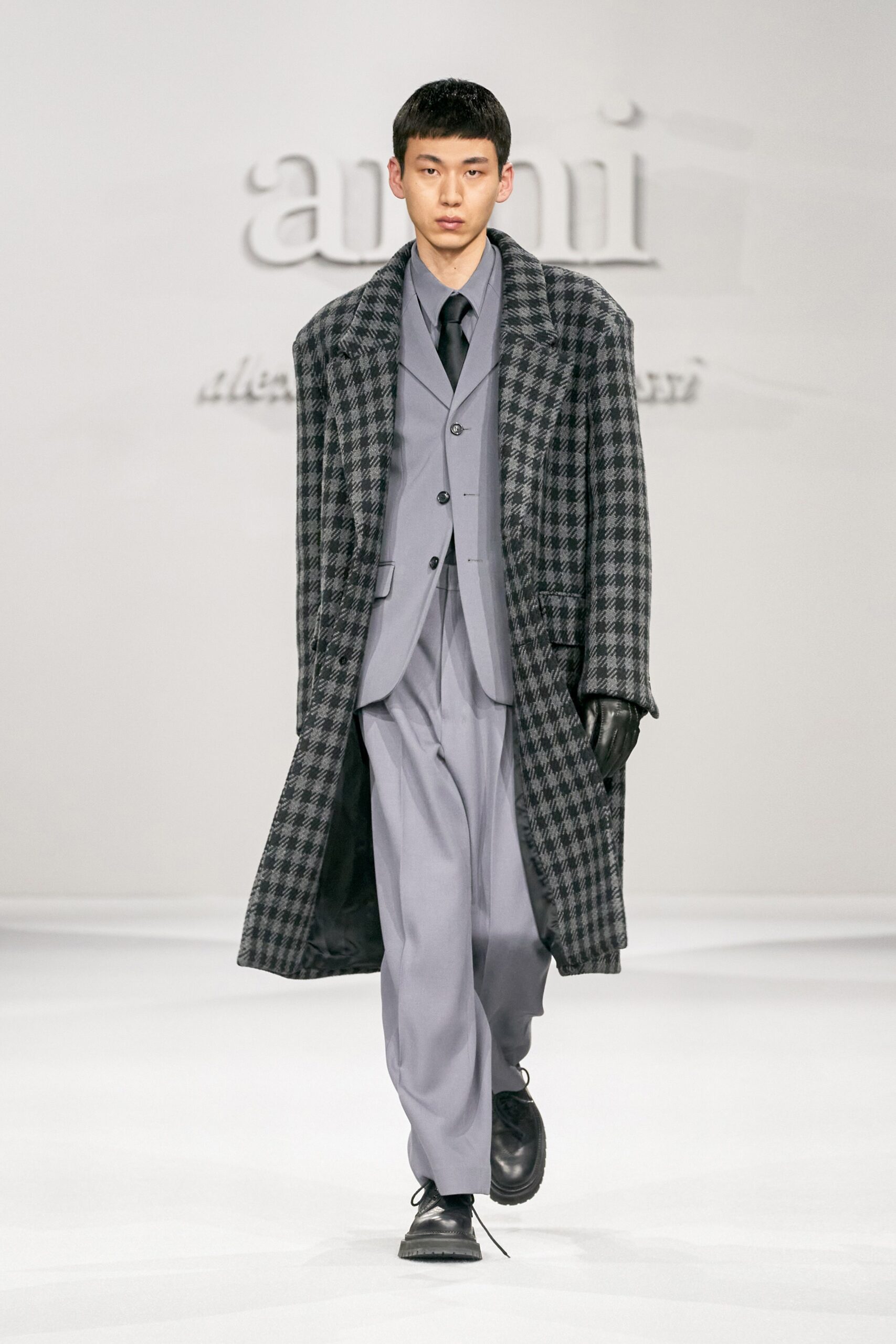 gray wool coat and suit
