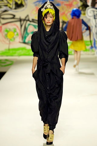 black relaxed cotton jumpsuit