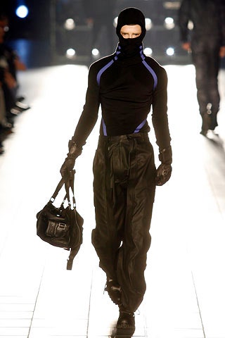 black cotton relaxed cargo pants