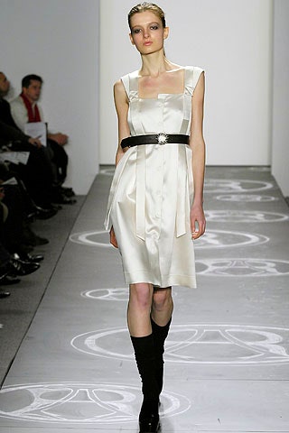 white silk sleeveless dress
