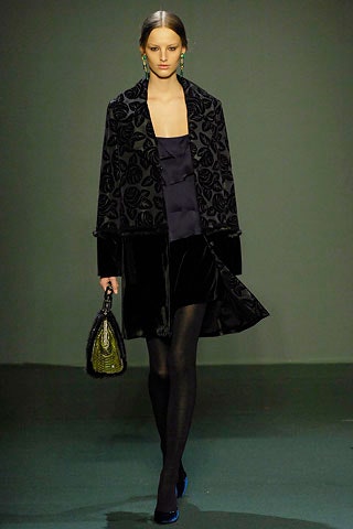 black velvet coat with embroidered dress