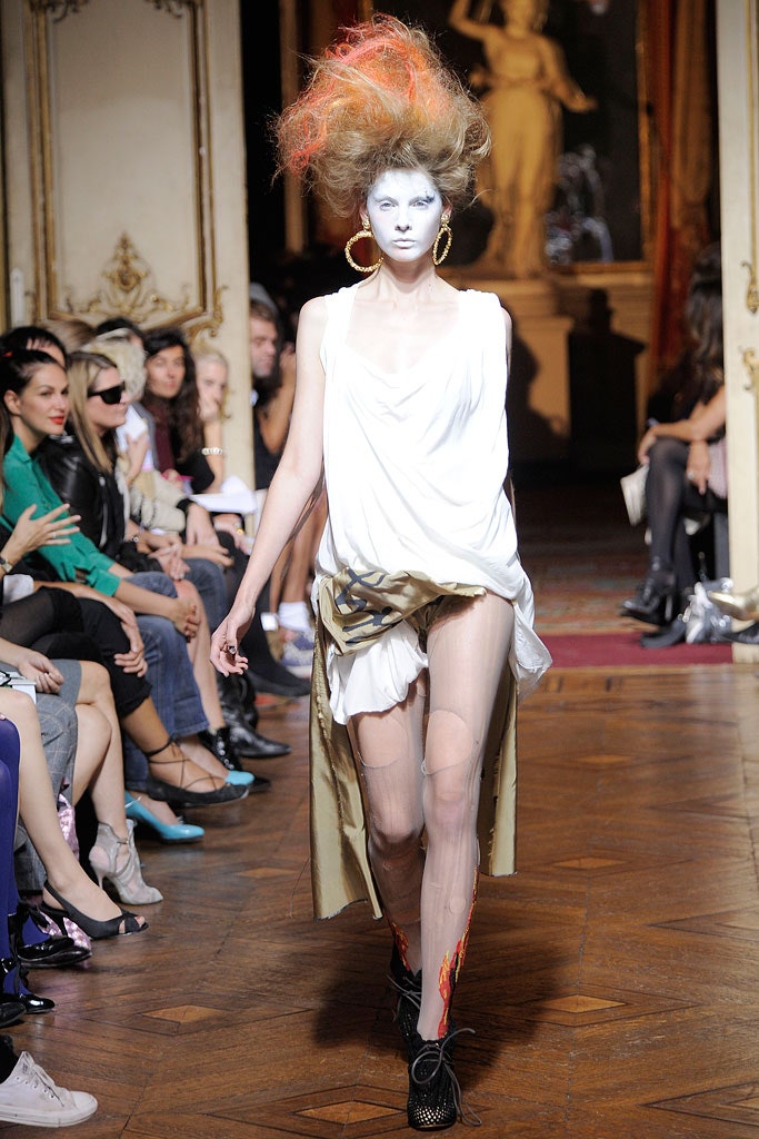 white silk mini dress with beige coat