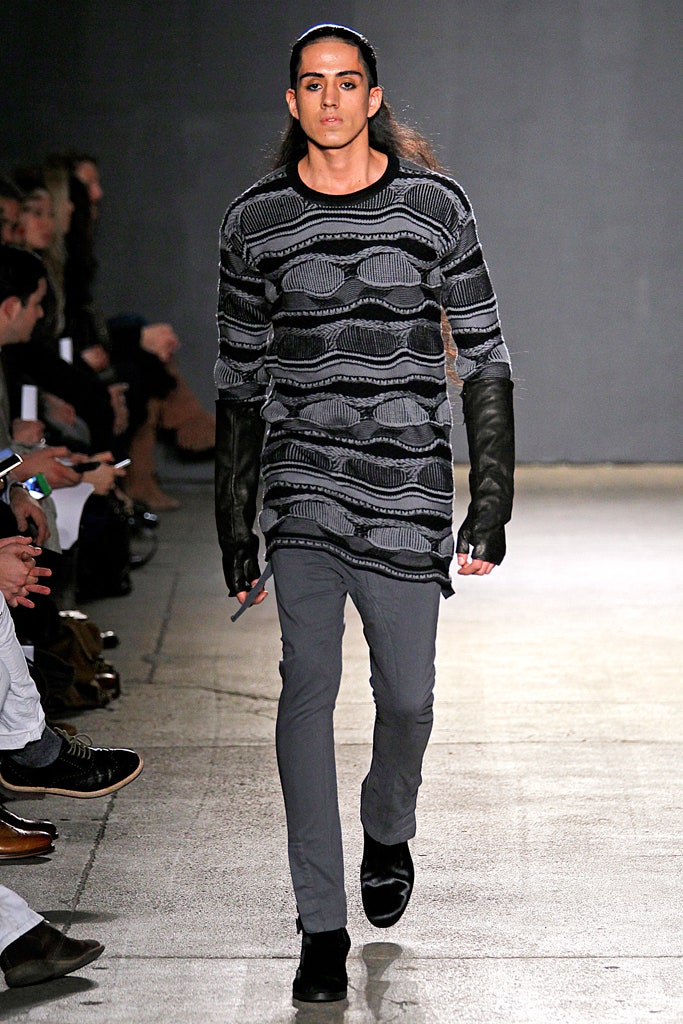 black cotton long-sleeve collared relaxed layered textured top
