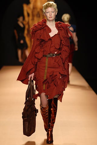 brown leather fitted shiny boots