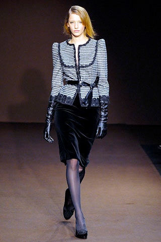 tailored black and white blazer
