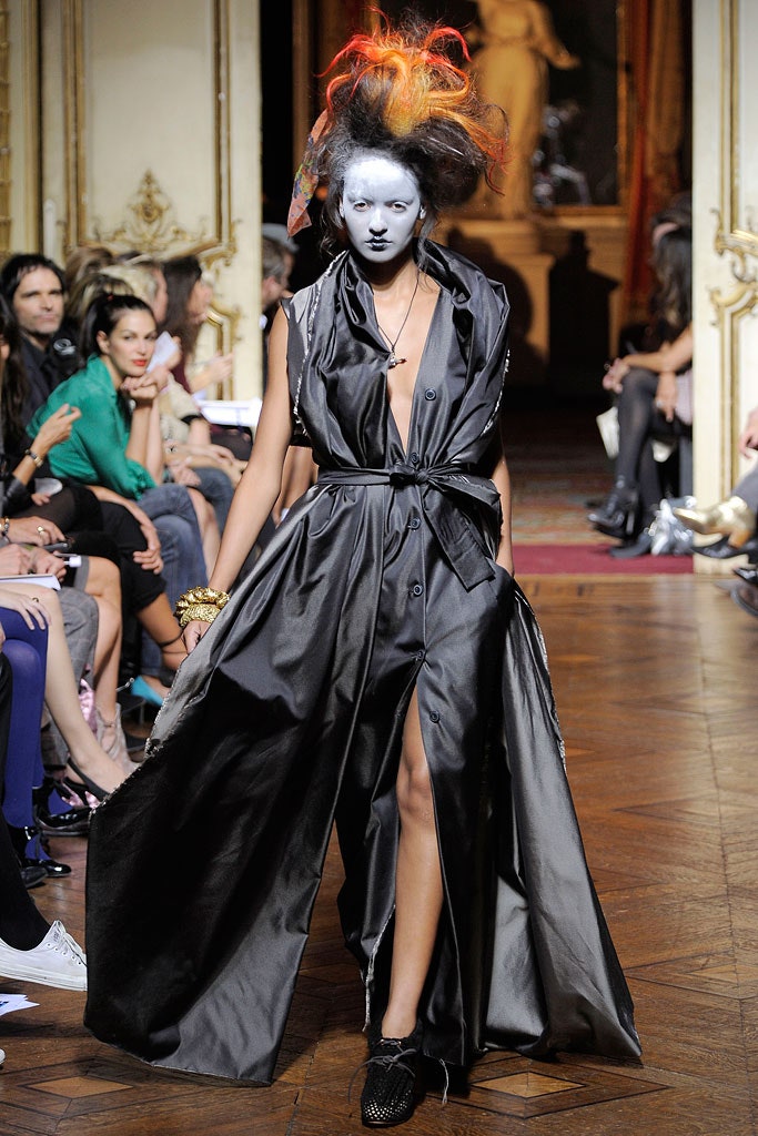 black silk sleeveless dress