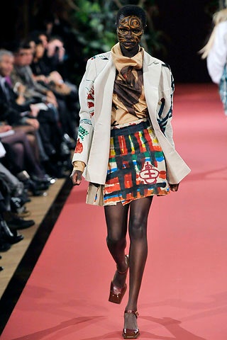white blazer multi pleated skirt