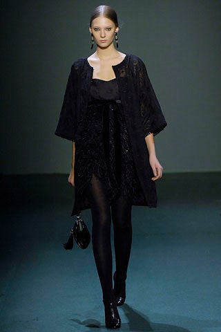 black lace mini dress and coat