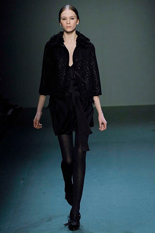 black silk fitted jacket and dress