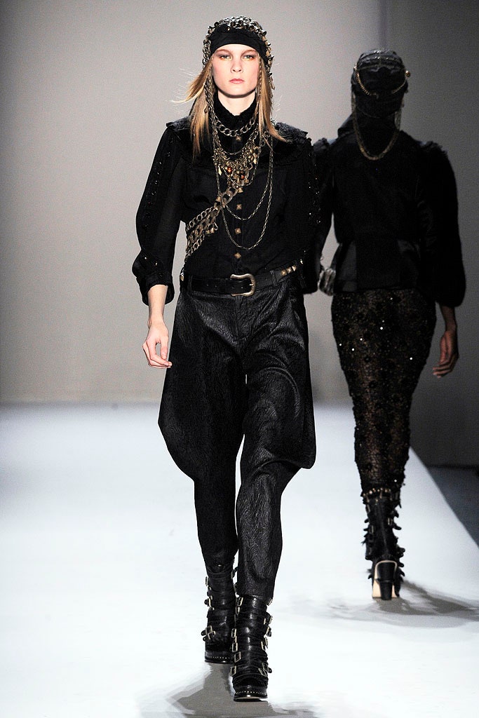 black leather zippered boots