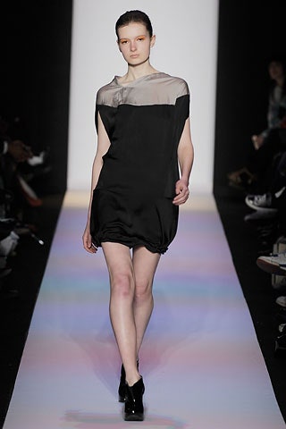 black and white draped mini dress