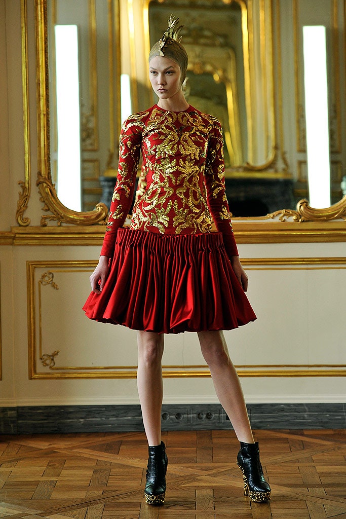 red silk embroidered mini dress