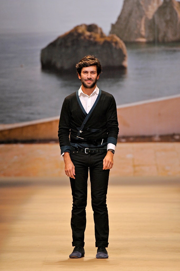 black fitted sweater with white shirt