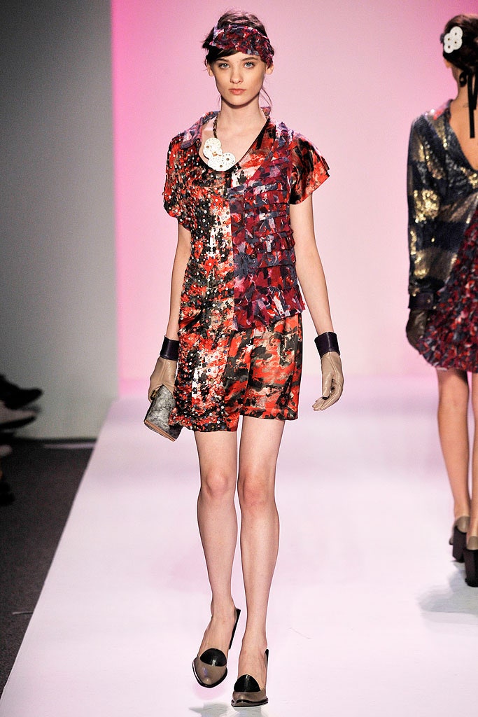 red and black sequined mini dress