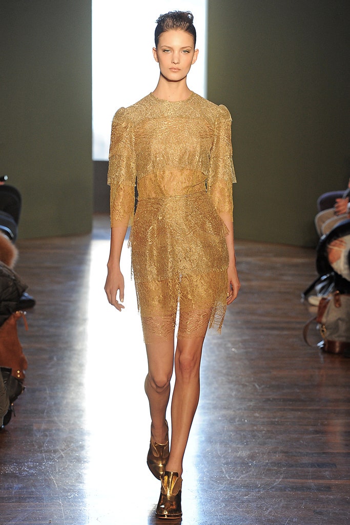 gold lace sleeveless mini dress