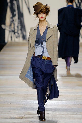 beige wool coat with blue shirt