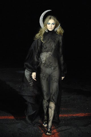 black sheer maxi dress with fitted pants