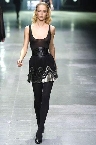 black silk mini dress with belt