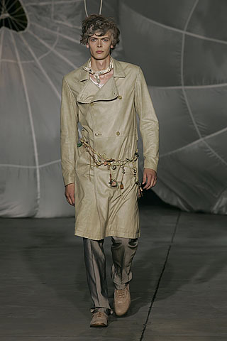 beige leather long-sleeve collared fitted zippered buttoned trench