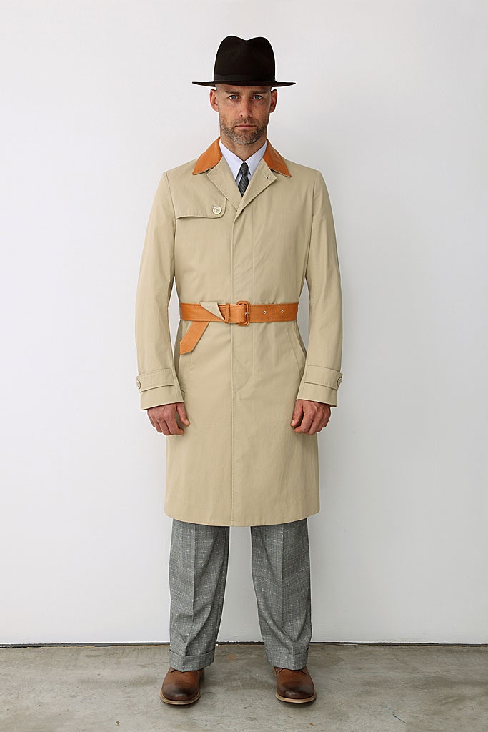 gray wool tailored straight-leg pants