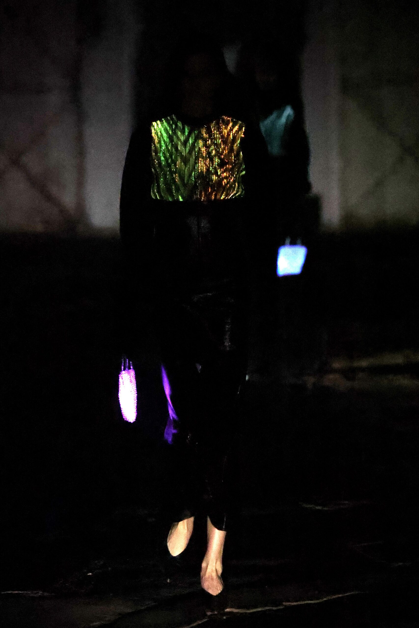 black fitted vinyl jumpsuit