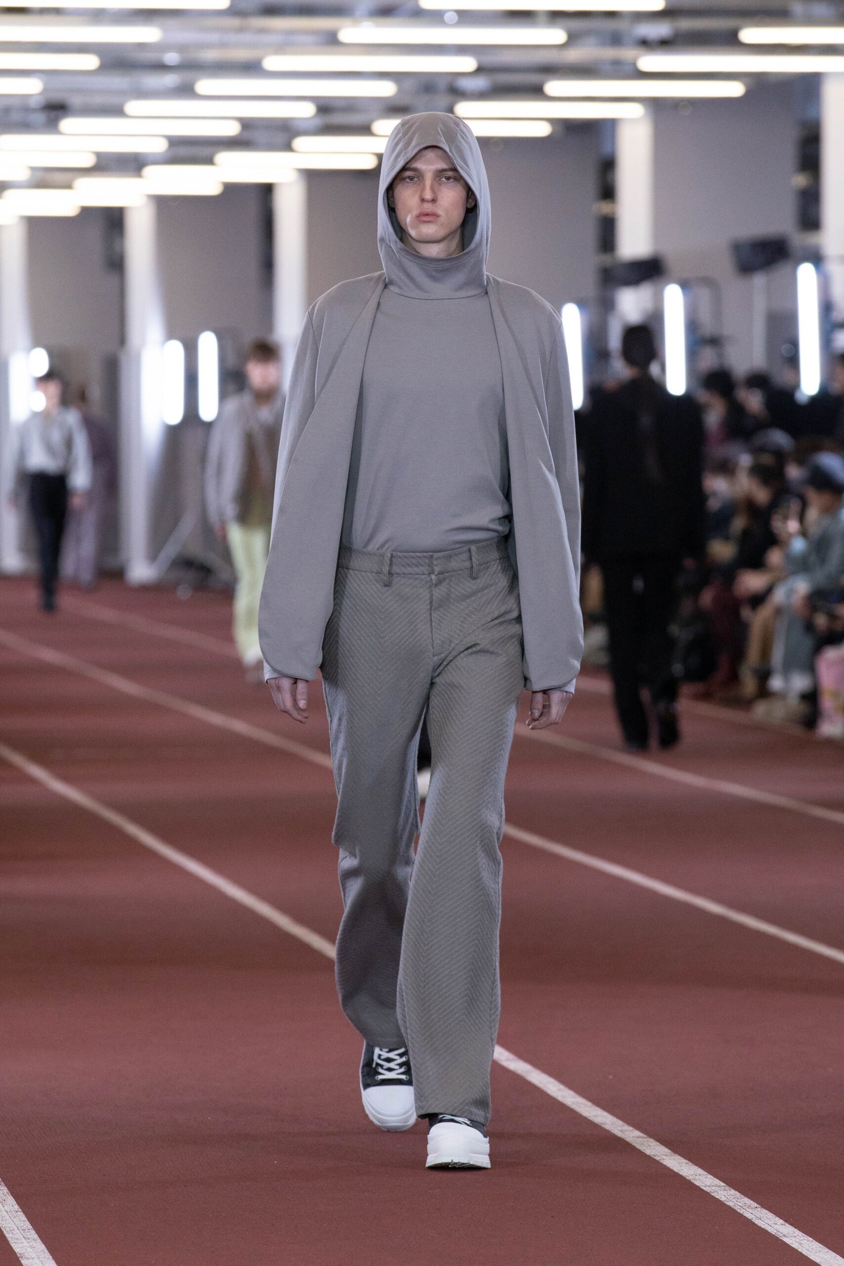 gray relaxed hoodie and pants
