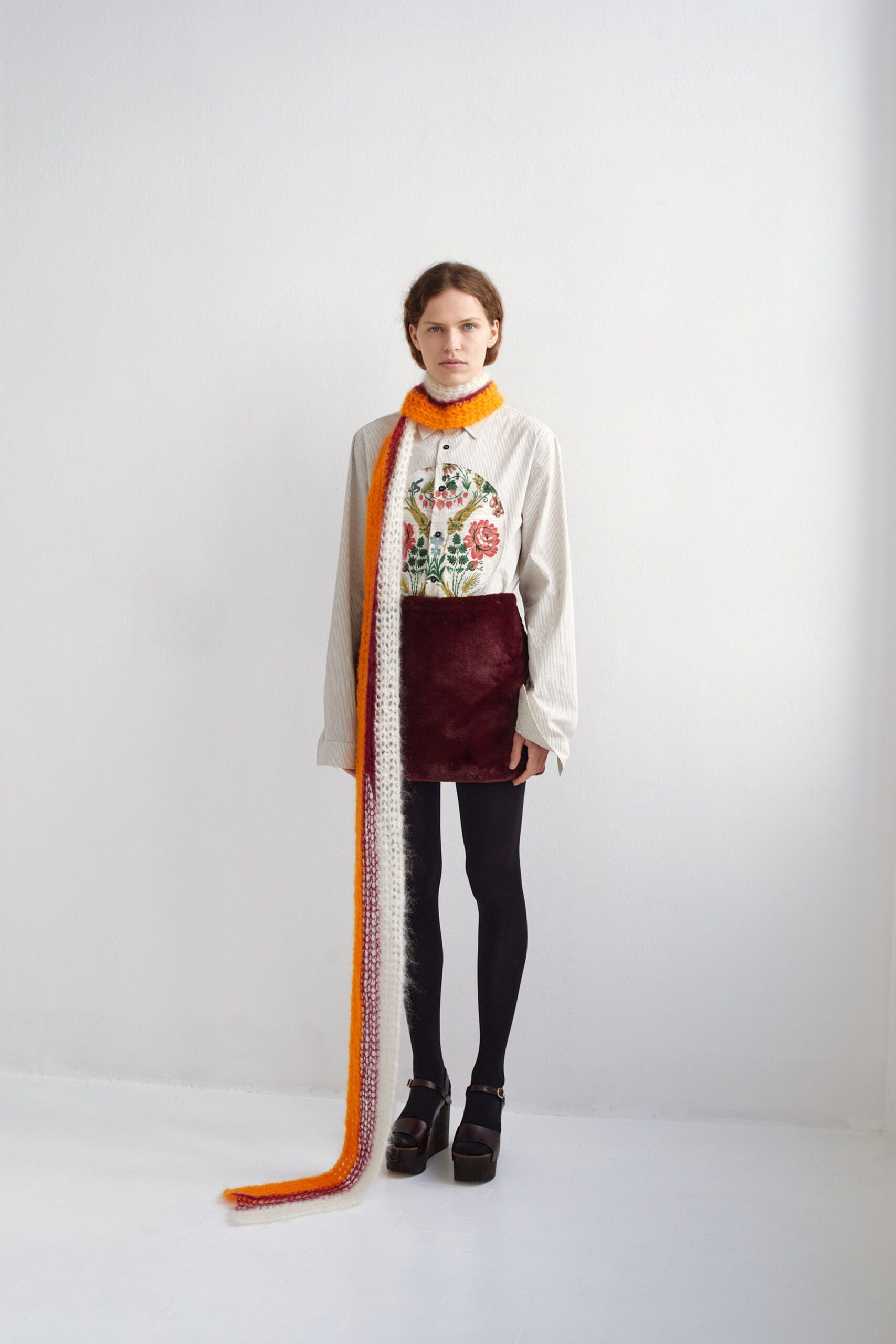 red velvet fitted pencil skirt