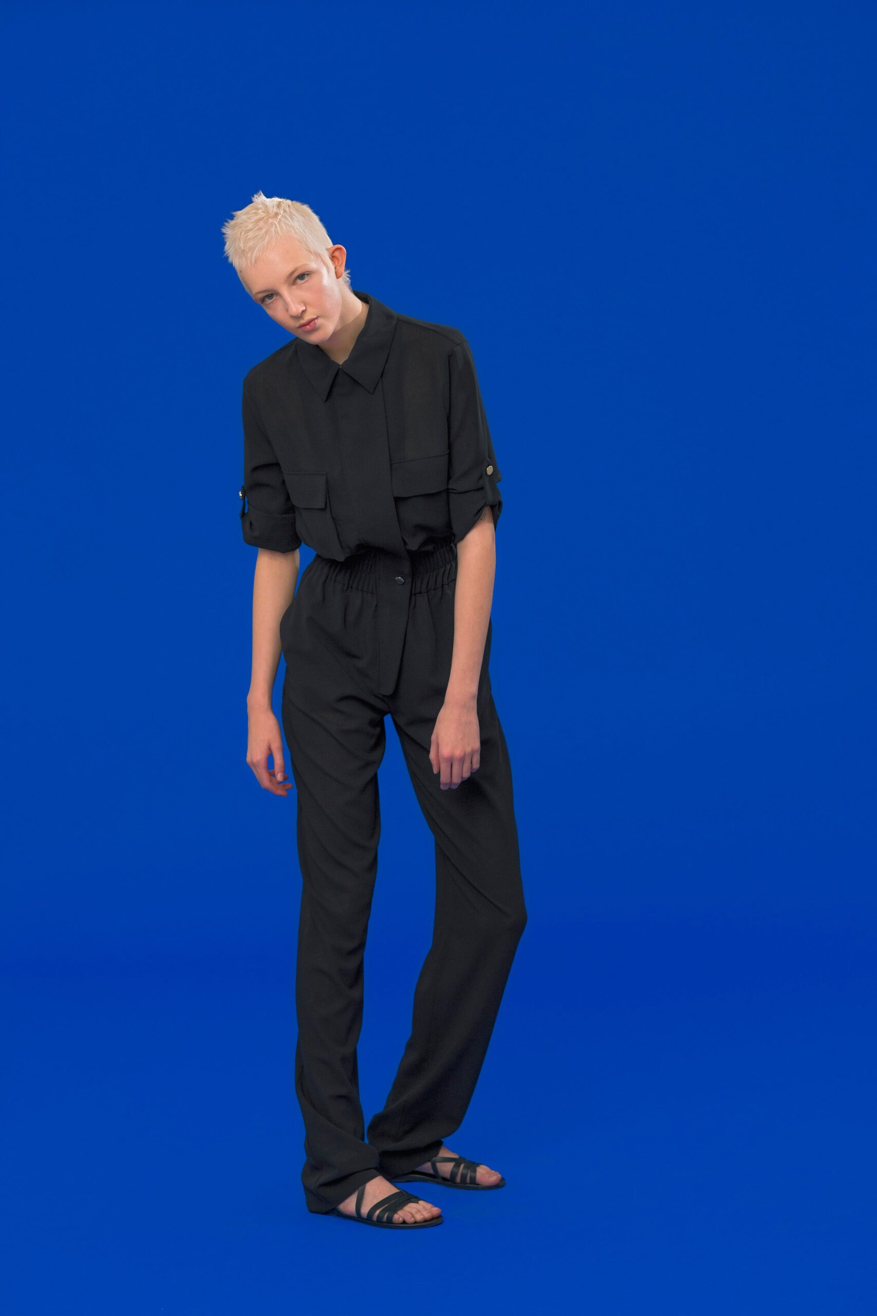 black relaxed jumpsuit