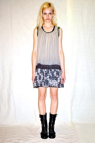 black and white pleated mini dress