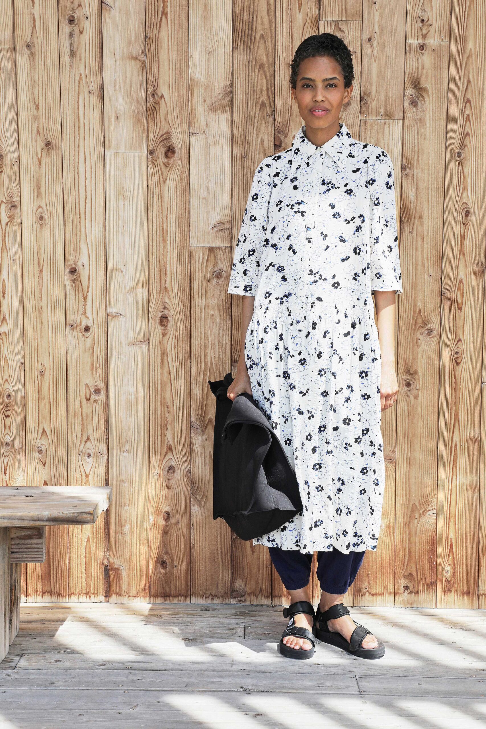 floral midi dress with jacket
