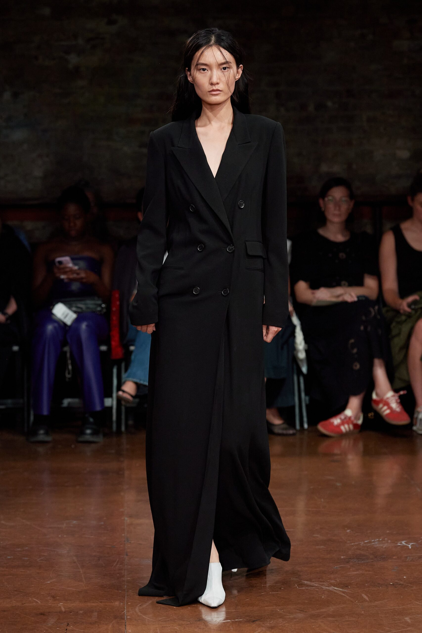 black fitted maxi dress
