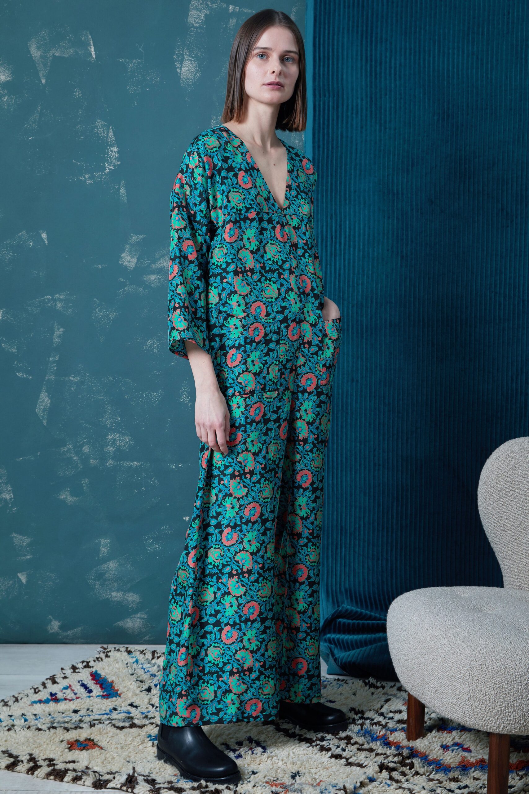 floral relaxed maxi dress