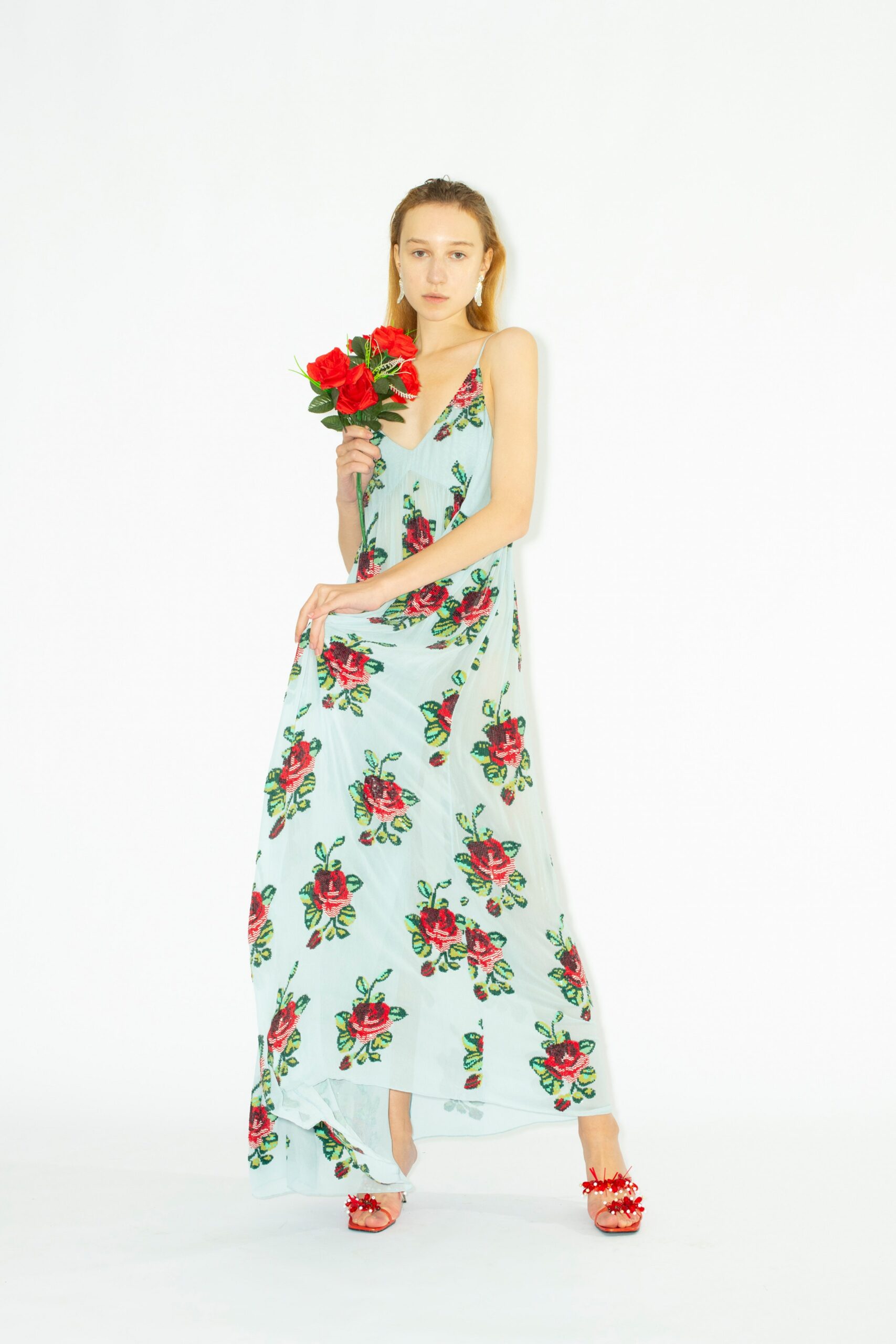 floral maxi dress