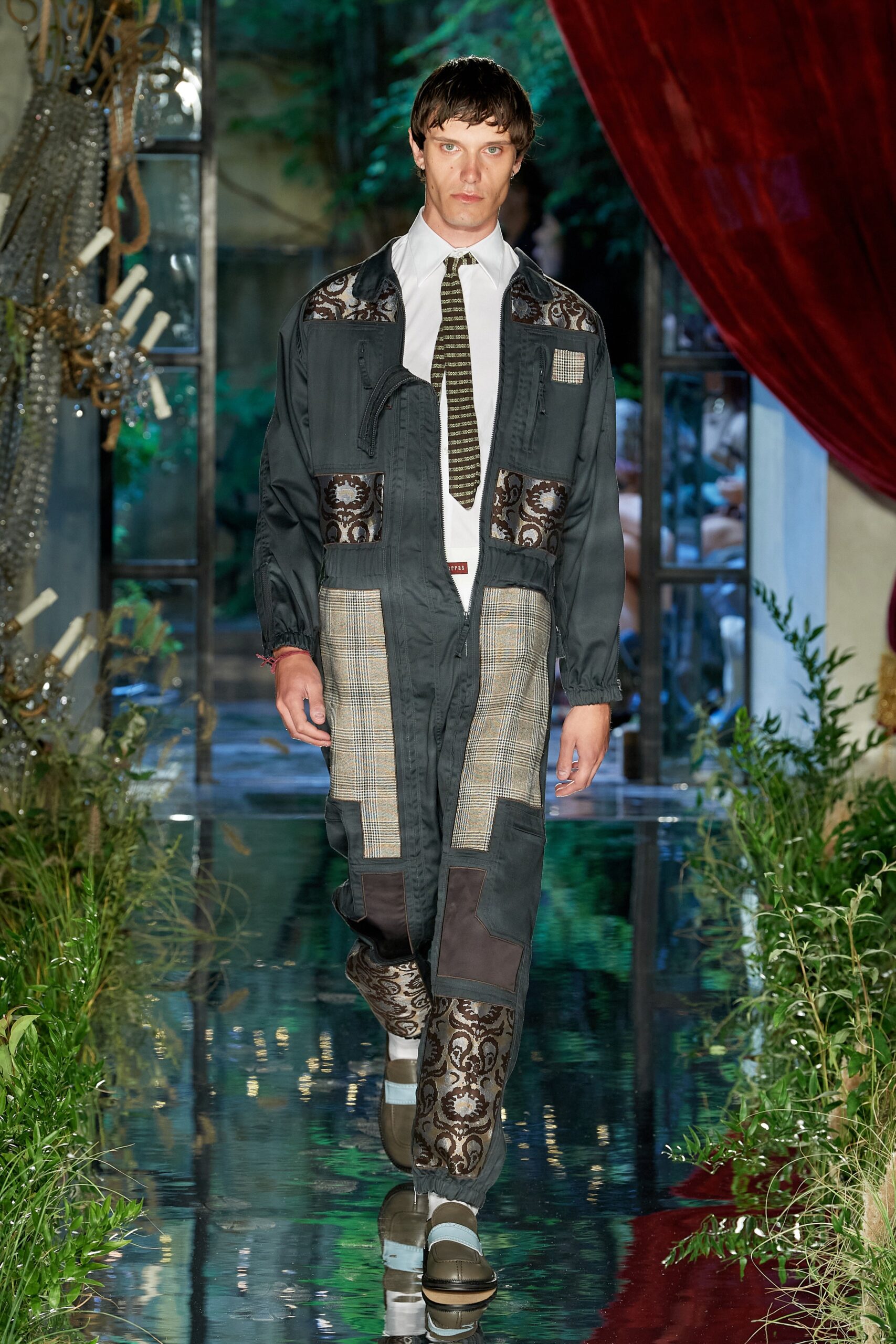 black gray relaxed jumpsuit