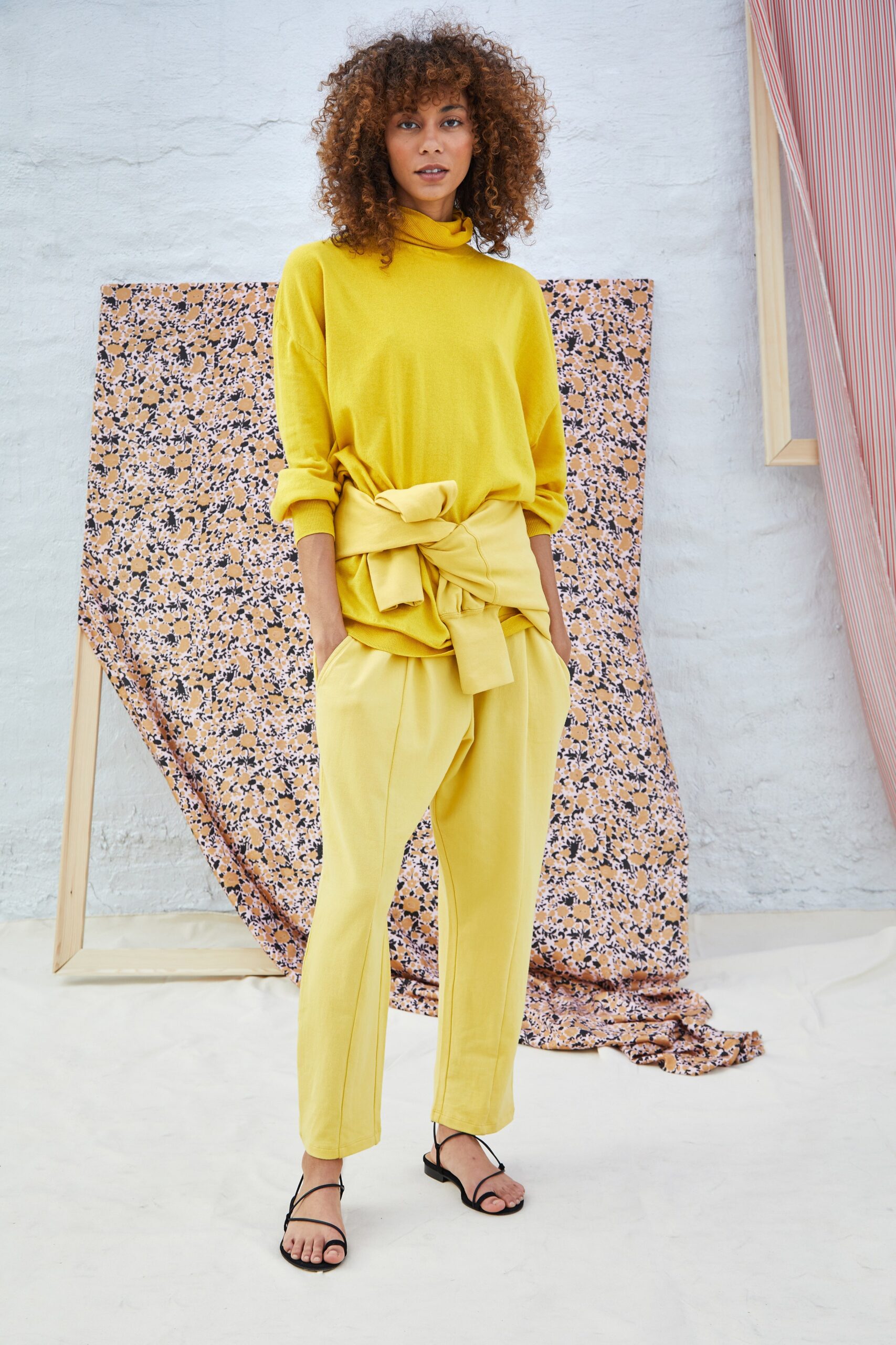 yellow relaxed top and pants