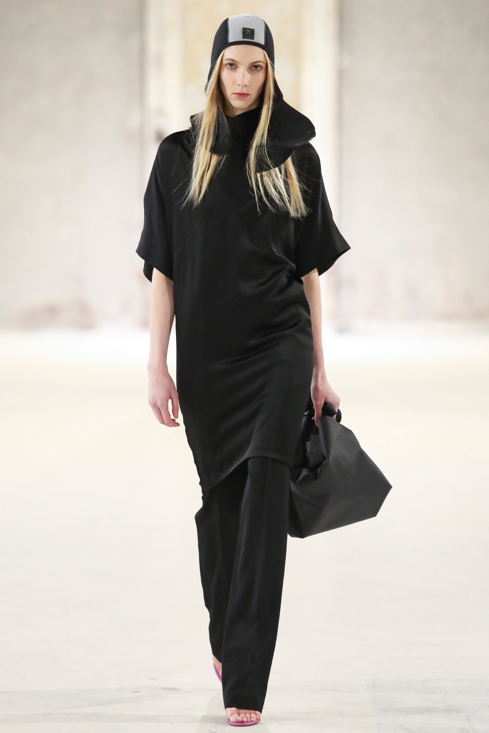 black leather bag