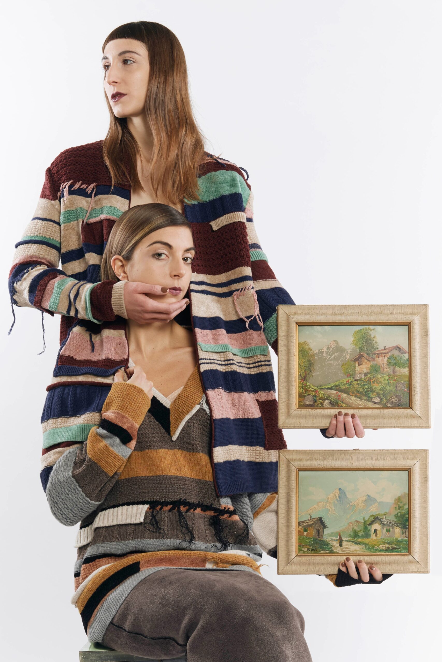 multi-colored relaxed sweaters