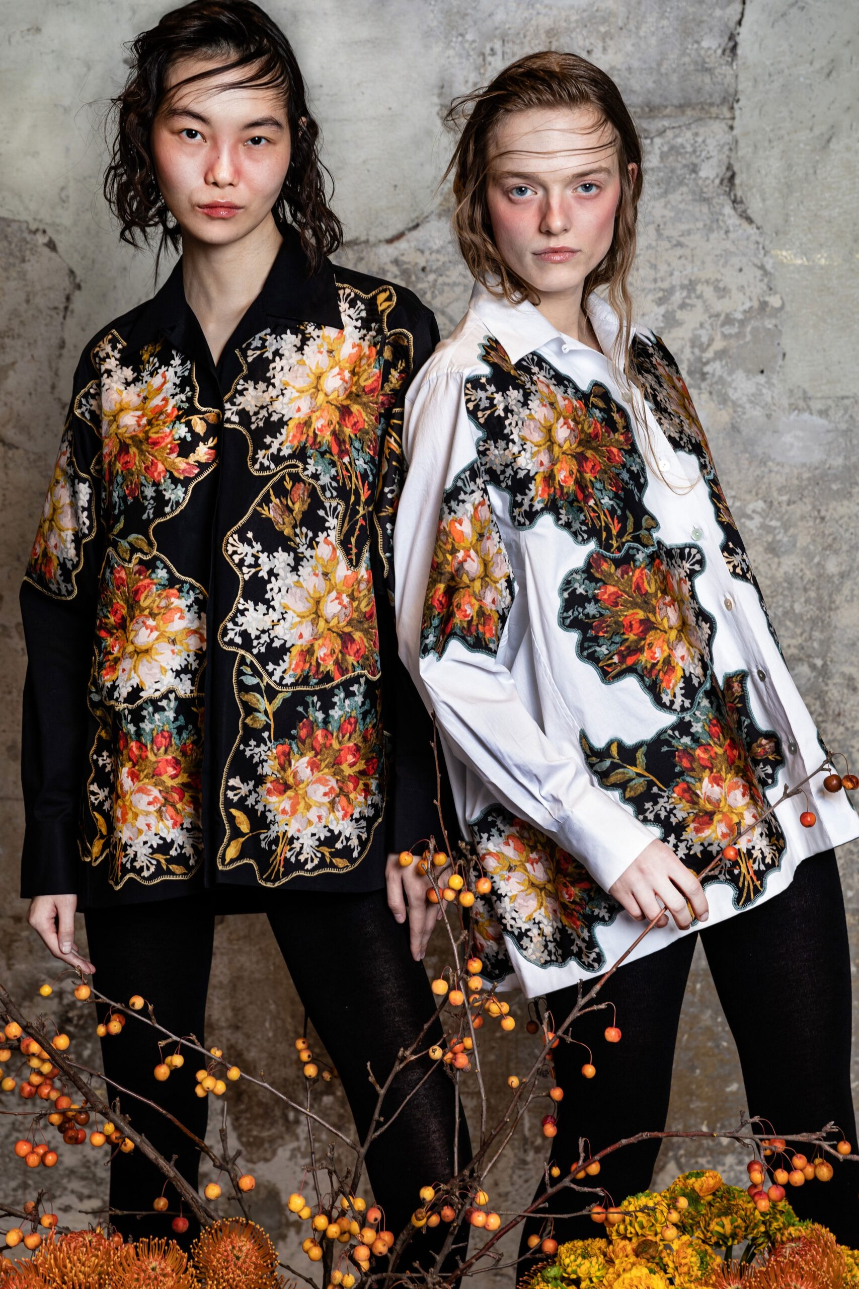 floral printed relaxed shirt