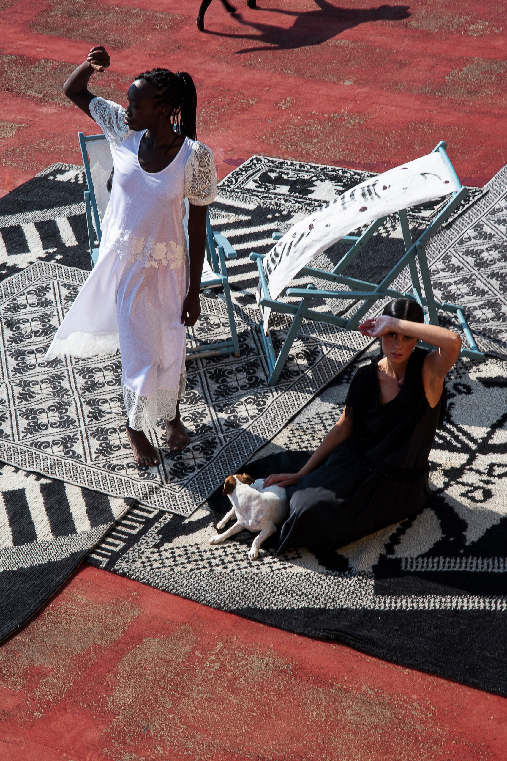 white and black fitted dresses