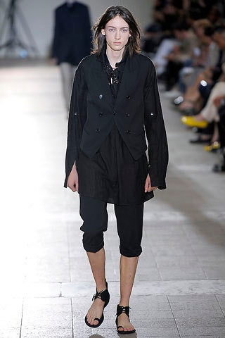 black cotton relaxed cropped pants